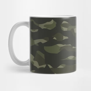 Cool Dark Green Camouflage Pattern Mug